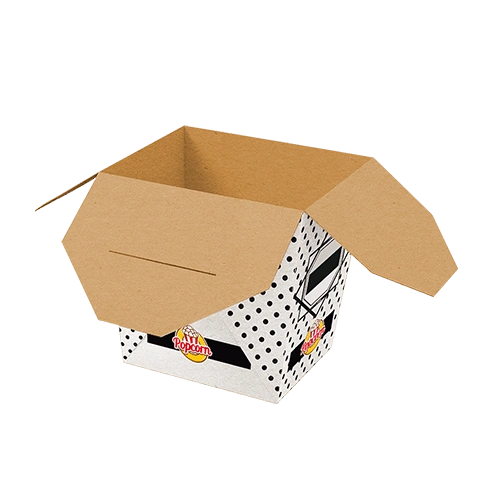 Chipboard noodle box with custom design, suitable for dine in and take away
