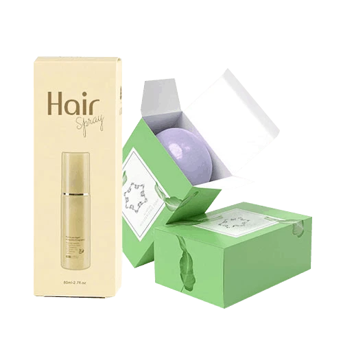Custom tuck box packaging for personal care products, available in all sizes